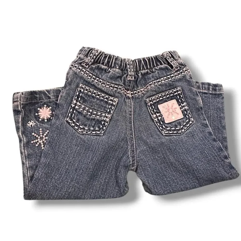 Toddler 18M Lot of 2 Hello kitty pink top with Embroidered Jeans y2K